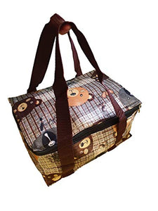 Fat-catz-copy-catz Cute Teddy Bear recycled eco friendly, waterproof & insulated (Hot & Cold) ladies, girls, kids, lunch bag, handbag
