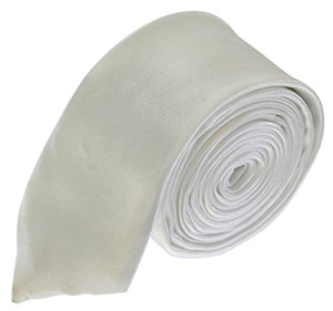 White, New Plain Coloured Skinny Ties. 16 Colours Available. Handmade. Wedding, Fashion