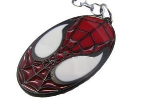 Fat-catz-copy-catz Red spiderman marvel superhero face enamel keyring