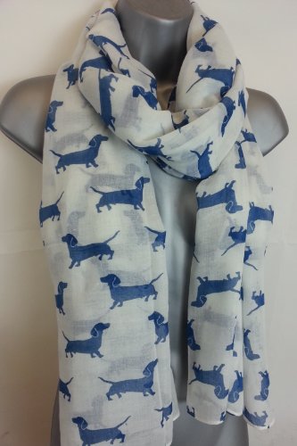 NEW LADIES SAUSAGE Fat-catz-copy-catz Dog Dachshund scarf shawl sarong hijab head wrap puppy