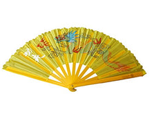 Load image into Gallery viewer, fat-catz-copy-catzÃÂ® Large Ying-Yang Dragon Plastic &amp; Cotton Chinese Japanese Oriental Burlesque Dancing Fancy Dress Geisha Decorative Hand Fan 24&quot; Span
