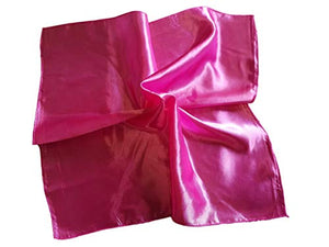 Square Nautical Head/Neck Ladies Silk Scarf (hot Pink)