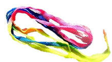 Load image into Gallery viewer, 2 x Multi-Colour NEON Shoe Laces Fluorescent Orange Green Yellow Pink Blue
