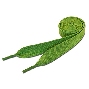 Super Fat Coloured Skate Shoelaces - 20mm x 120cm (Green)