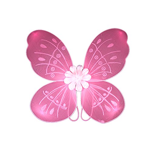 X'mas Costume Girls' Butterfly Wing Magic Wand Headband Set