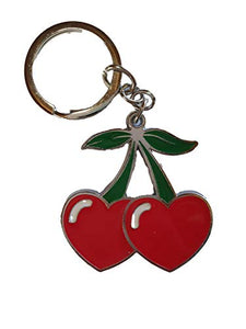 Fat-catz-copy-catz - Cute Red Heart Cherry Fruit Keyring Key Chain Charm