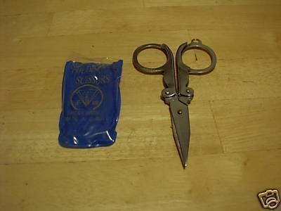 8cm Metal Folding Scissors - Pocket Purse Keyring Craft