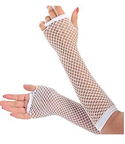 Bohai LONG FISHNET GLOVES 7 ASSORTED COLOURS PARTY FANCY DRESS TUTU