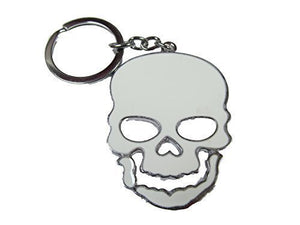 Fat-catz-copy-catz Large Scary Enamel Skull unisex keyring handbag charm gift idea 3 colours