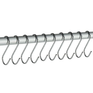 10pcs 5cm S Hooks Kitchen Pot Pan Hanging Hanger Rack Home Clothes Holder Stainless