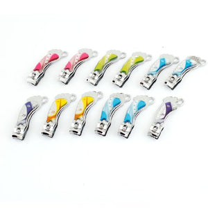 12 Pcs Assorted Color Manicure Tool Nail Clipper Trimmer Cutter