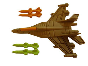 Fat-catz-copy-catz Set of 3 Novelty Collectable large Military Plane and Missiles Japanese style Erasers Rubbers (not Iwako)