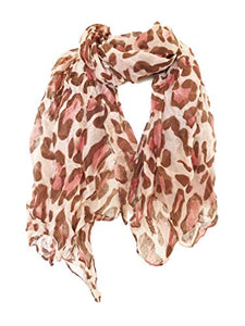 Pamper Yourself Now Leopard Print Scarves Big Soft Oversize Ladies wrap Celebrity Fashion Gift Scarf (Dark Brown)