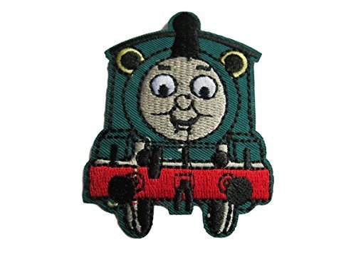 Fat-catz-copy-catz Thomas the Tank Engine (Percy) Iron on Sew on Embroidered Patch Badge Applique Motif
