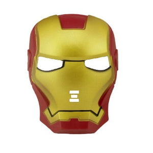 Lollipop Clothing Fancy Dress Iron Man Super Hero Mask Plastic Marvel Comic Gold Red Tony Stark