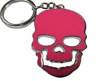 Load image into Gallery viewer, Fat-catz-copy-catz Large Scary Enamel Skull unisex keyring handbag charm gift idea 3 colours
