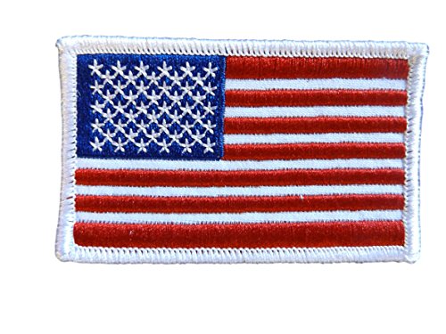 4 X USA Flag Iron On Patch