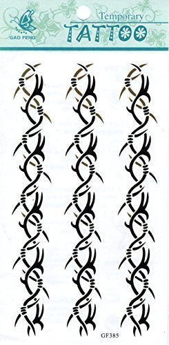 Various Designs Mens Boys Large Black Stars Chinese Dragon Celtic Temporary Tattoo Parties Gift Bags - by Fat-Catz-copy-catz (Band No:1)