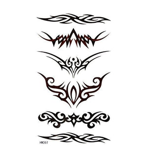 Various Designs Mens Boys Large Black Stars Chinese Dragon Celtic Temporary Tattoo Parties Gift Bags - by Fat-Catz-copy-catz (Men's 5 Vine)