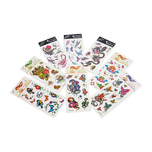 8 x Assorted Sheets Of Children Temporary Tattoos Transfers Lick & Stick