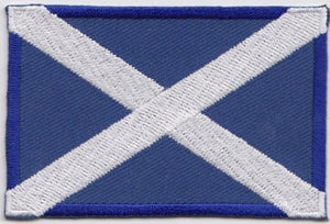 Fat-catz-copy-catz Scotland St Andrews The Saltire Flag Embroidered Patch Badge Iron or Sew on Patch