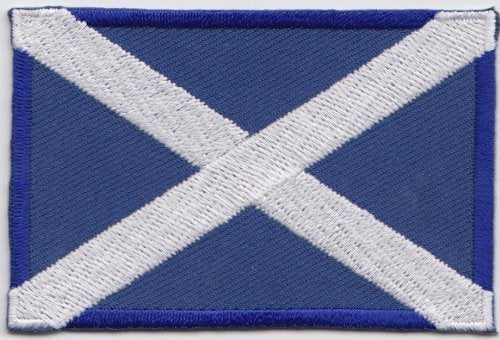 Fat-catz-copy-catz Scotland St Andrews The Saltire Flag Embroidered Patch Badge Iron or Sew on Patch