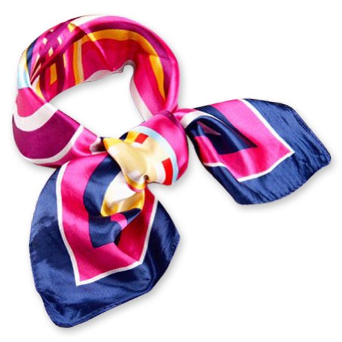Women Neckerchief ,Neck Scarf Wraps 19' x 19', rose print, 19'*19'/50cm*50cm