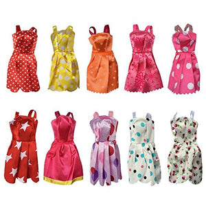 Fat-catz-copy-catz 10x Princess Dolls Dresses Clothes Bundle Randomly selected Designs Suitable for 11.5" Dolls