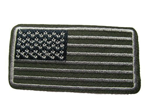 Fat-catz-copy-catz Khaki USA United States of America stars & stripes Patriotic Flag iron sew on clothes patch