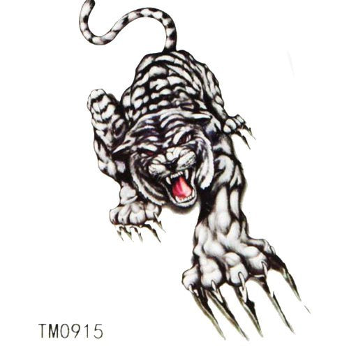 GGSELL King Horse Waterproof colorful tattoo stickers tiger animal