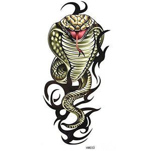 Various Designs Mens Boys Large Black Stars Chinese Dragon Celtic Temporary Tattoo Parties Gift Bags - by Fat-Catz-copy-catz (Cobra B11)