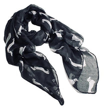 Load image into Gallery viewer, Fat-catz-copy-catz Dachshund Dogs Print Scarf - Large Size - All Seasons Scarf - Small Sausage Dog - Soft Ladies Shawl, Wrap, Sarong
