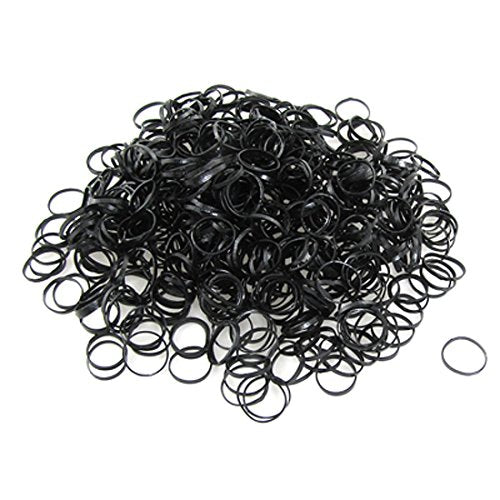 Ladies Black Hair Ponytails Braiding Rubber Band Pack
