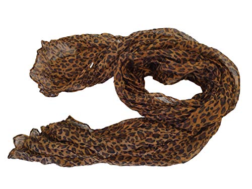 Fat-catz-copy-catz Beautiful Brown Large Animal Leopard Print Style Shawl/Scarf/Wrap