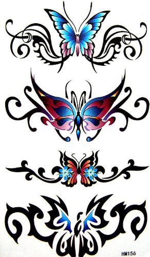 Waterproof tattoo sticker butterfly sexy