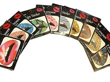 Load image into Gallery viewer, Fat-catz-copy-catz Mixed full Lips Temporary Tattoos transfer stickers mixed designs, one size
