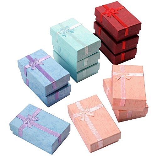 chinkyboo 12 Luxury Jewellery Gift Boxes for Pendant Earring