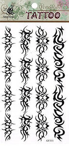 Various Designs Mens Boys Large Black Stars Chinese Dragon Celtic Temporary Tattoo Parties Gift Bags - by Fat-Catz-copy-catz (Band No:2)