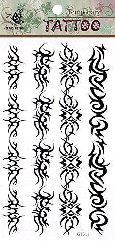 Various Designs Mens Boys Large Black Stars Chinese Dragon Celtic Temporary Tattoo Parties Gift Bags - by Fat-Catz-copy-catz (Band No:2)