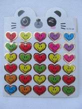 Load image into Gallery viewer, Fat-catz-copy-catz 175+ Childrens Smiley Face Stars hearts small Reward Stickers for kids, motivation merit/praise school teacher labels, craft card making
