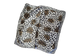 Fat-catz-copy-catz Square Scarf Animal Leopard Satin Silk Feel Womens Ladies Stewardess Neck Hand Head Handbag Multiuse