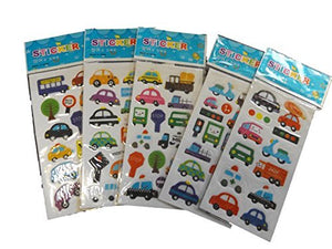 Fat-catz-copy-catz Kids Various small sheets of dinosaur, T-Rex, Pre-historic Animals, Cars, Insects, Bugs, Fashion Stickers or Tattoos craft, scrap books, card making, gift party bags