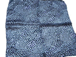 Purple lilac leopard animal print silk satin feel ladies fashion scarf 50cmx50cm or 19"x19" - by Fat-Catz-copy-catz