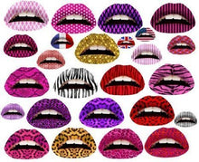 Load image into Gallery viewer, Fat-catz-copy-catz Mixed full Lips Temporary Tattoos transfer stickers mixed designs, one size
