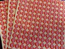 Load image into Gallery viewer, Fat-catz-copy-catz 1980 x Small red Size Stickers 1.3cm Diameter (15 Sheets) for Shops, Clothing Labelling, etc.
