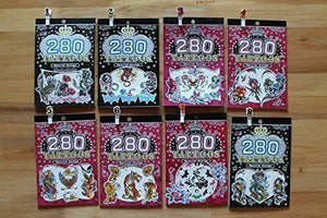 Fat-catz-copy-catz Kids Various small sheets of dinosaur, T-Rex, Pre-historic Animals, Cars, Insects, Bugs, Fashion Stickers or Tattoos craft, scrap books, card making, gift party bags
