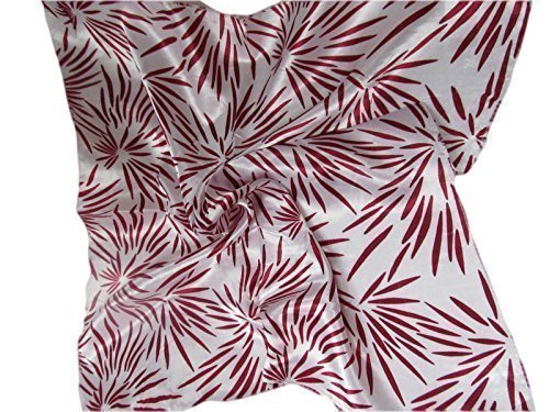 Small Square red circle pattern print silk fashion neck, head scarf 19