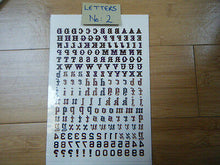 Load image into Gallery viewer, 3 DESIGNS, TEMPORARY TATTOOS LETTERS NUMBERS NAMES ALPHABET CRAFT PARTIES UKSELL
