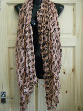 Load image into Gallery viewer, FASHION LARGE PINK SKULL &amp; CROWN PRINT LADIES SCARF 70&quot;x40&quot; 6 COLOURS UK SELLER
