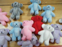 Load image into Gallery viewer, 3, 5 or 10 SMALL TINY MINIATURE DOLL HOUSE CRAFT 1/12th TEDDY BEARS 1.4&quot; TALL
